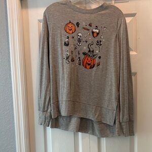 Gray Halloween Women’s Long Sleeve
